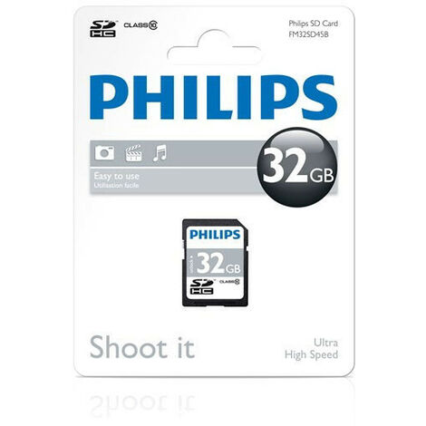 Philips Carte SD sdhc class10 32gb  (FM32SD45B/10)