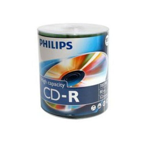 Philips CD-R 700mb 52x 100 pièces en spindle (CR7D5NU00/00)