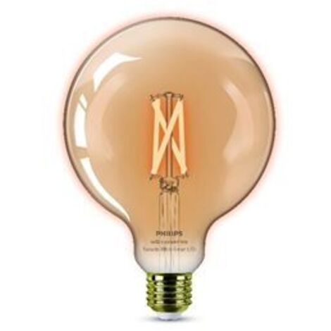 Philips consumer 37212200-g125 e27 7w-wiz verbunden led glühbirne bernstein