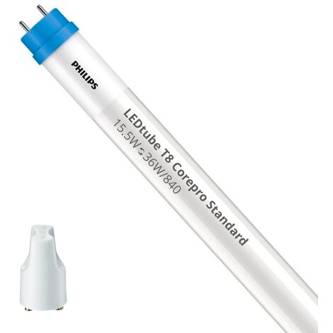 Philips Corepro LEDtube T8 (EM/Mains) Standard Output 15.5W 1800lm - 840 Blanco Frio 120cm - Reemplazo 36W - 4000K - Blanco Frio