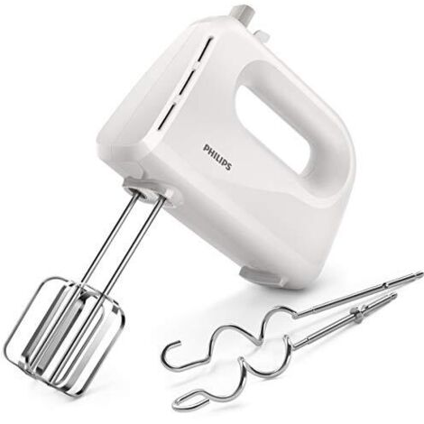 Philips Daily Collection Sbattitore elettrico da 300 W con fruste e ganci impastatori HR3705/00