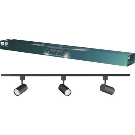 Philips Deckenstrahler 3er Spot Zilo Easy Link schwarz Deckenleuchte