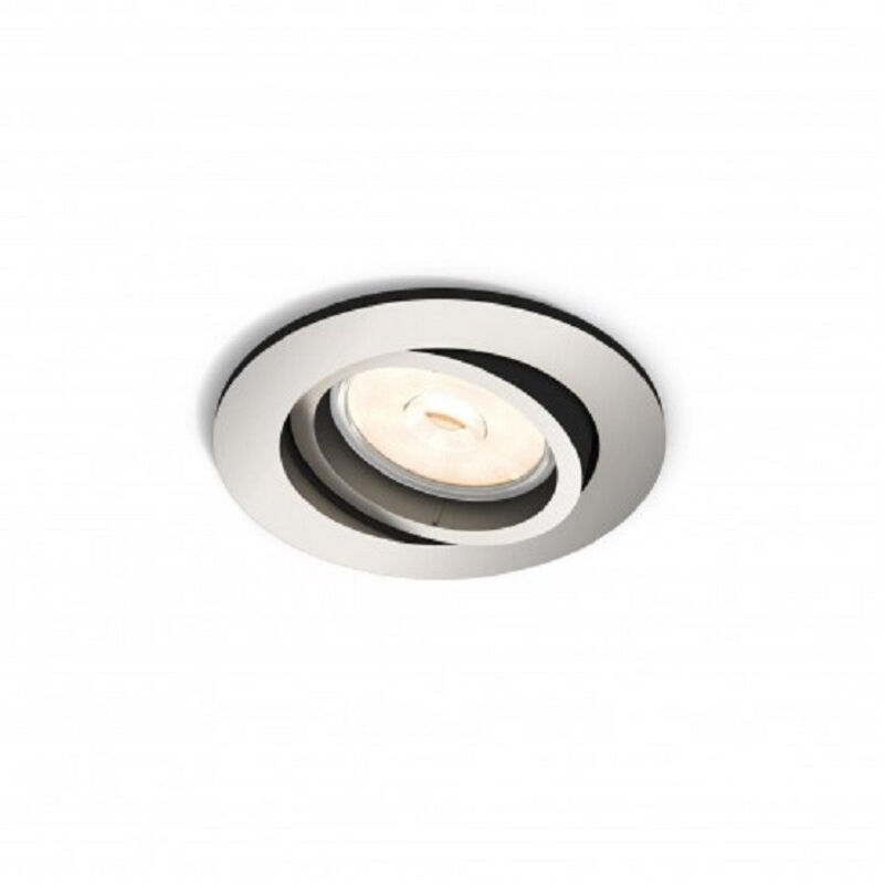 Efectoled - Struttura per faretto ad incasso Philips orientabile donegal gu10 cromo