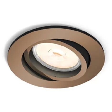 Philips donegal runder einbaustrahler gu10 ip20 kupferfassung - 5039105pn