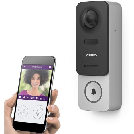 Philips Drahtlose Gegensprechanlage WelcomeEye Link Wlan,Sprachsteuerung Gegensprechanlage
