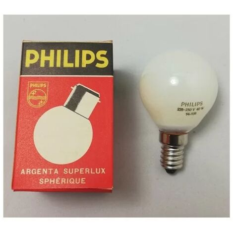 Philips E14 25W silberne Superlux-Kugelbirne