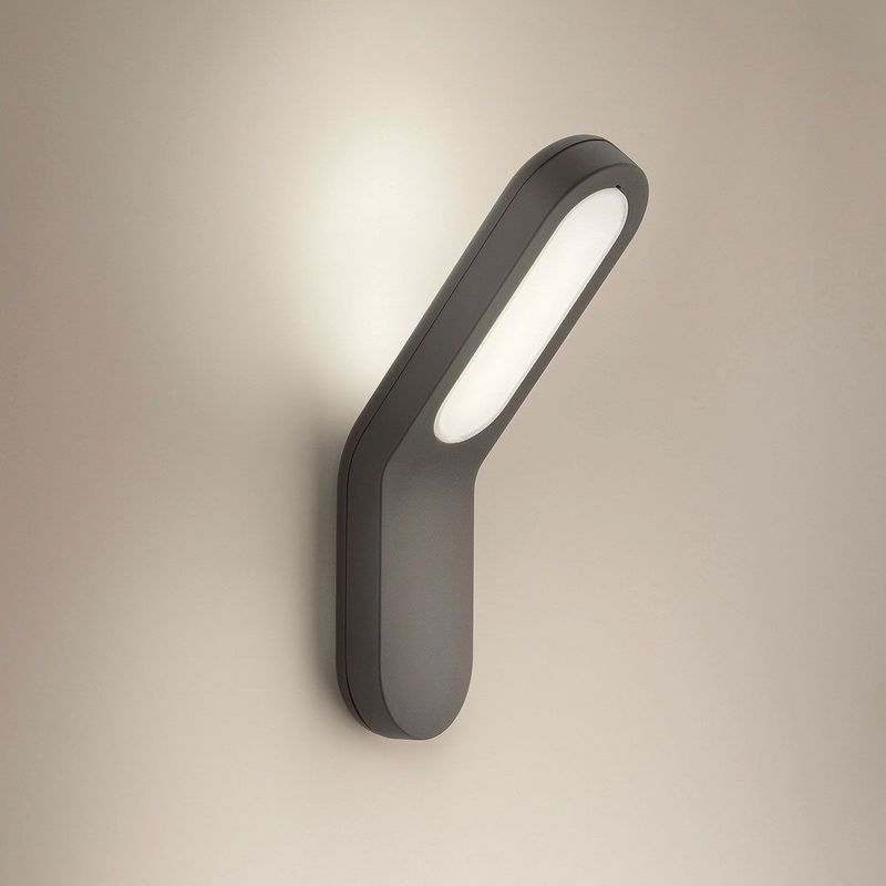 Image of Ecomoods - lampada da parete per esterni grigio antracite 11W 16910/93/16 - Philips