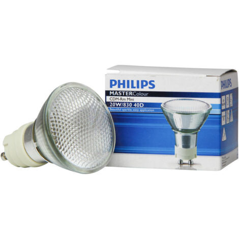 Philips Entladungslampe CDM-Rm Mini 20W/830 GX10 MR16 40D