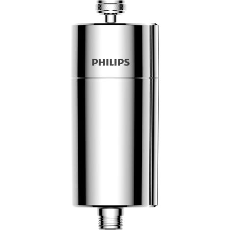 Philips, filtro doccia a 3 stadi, addolcitore d’acqua, doppia rete e materiale KDF certificato NSF, riduce cloro, impurità, residui di ruggine, per soffione doccia portatile (set di filtri per doccia)