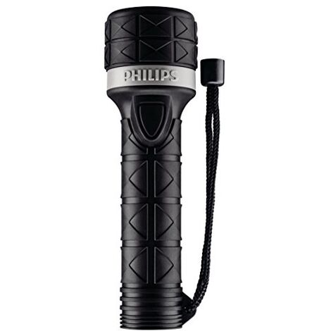 PHILIPS FLASHLIGHTS TORCHE/10  LANTERNE (MAIN, LED, AA, NOIR, CAOUTCHOUC, ALCALINE)