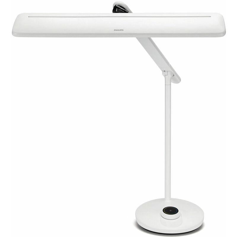 Lampe de bureau à intensité et température de couleur variables, blanche, 42x45x44, 2700-6500 k, 600 lumen - Philips