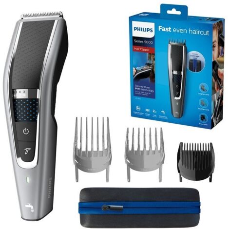 Philips HAIRCLIPPER Series 5000 HC5650-15 Tagliacapelli Nero-Argento