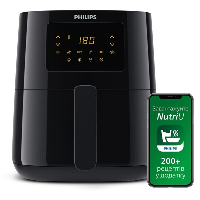 Philips - HD9252/90 Friteuse à air chaud 1400 w noir