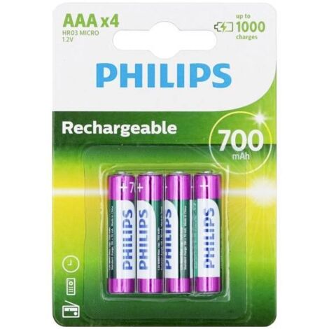 Lot De 8 Piles Rechargeables AAA Duracell - 750 MAh, NiMH, Livraison Gratuite
