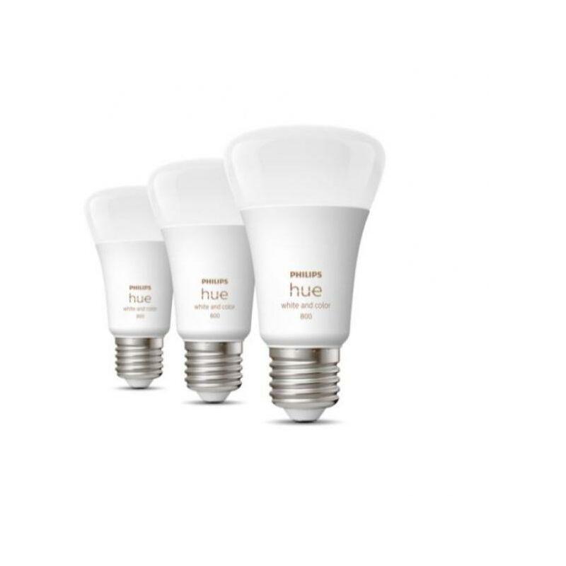 Philips hue 3 bombillas e27 6,5w hue white and colour ambiance 929002489603 32838900