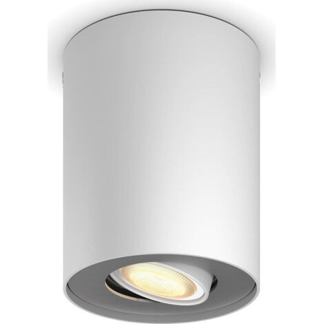 Philips Hue Bluetooth White Ambiance Spot Pillar in Weiß 5W 350lm GU10 mit Dimmschalter