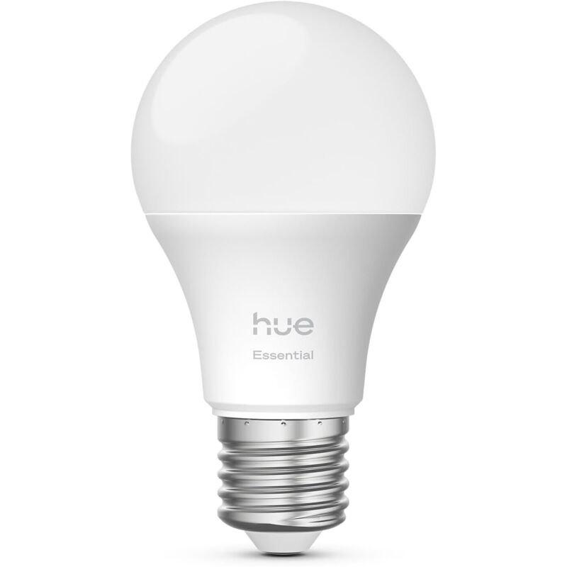 Philips Hue Essential A60 – Ampoule connectée E27 806 lm (Blanc & Couleurs) Philips Hue Essential A60 – Ampoule connectée E27 806 lm (Blanc & Couleurs)