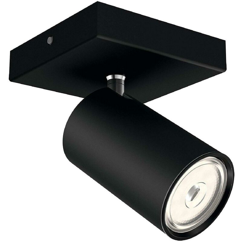 Consumer spot kosipo faretto singolo attacco gu10 nero in metallo 5059130pn - Philips