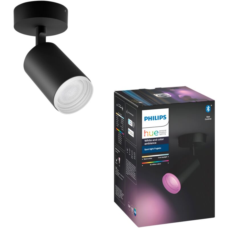 

Philips Hue Fugato Punto Negro 5,7W - Noir - Philips Hue