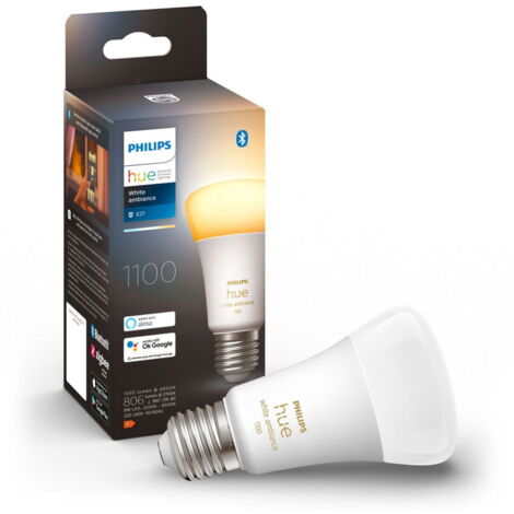 Philips Hue LED Lampe E27 11W 1100lm White Ambiance