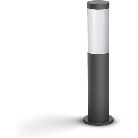 Philips Hue – Lot de 2 bornes d'éclairage extérieur 20W E27 – Anthracite – Indice de protection IP44 pour éclairage allées et jardins