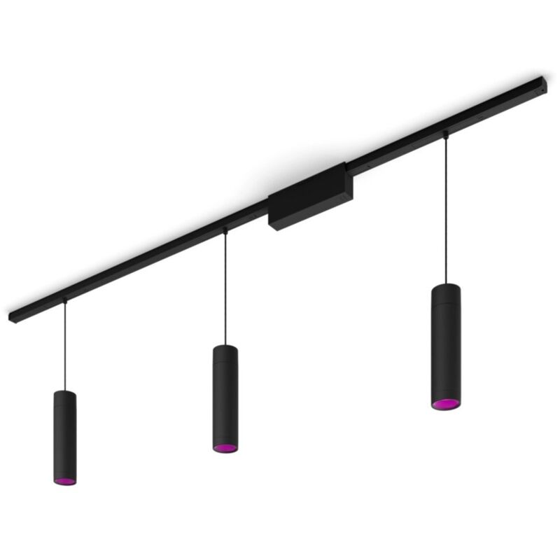 Philips Hue - Hue White and Color Ambiance Kit de base Perifo pour plafond, droit (3 suspensions) Philips Hue - Hue White and Color Ambiance Kit de base Perifo pour plafond, droit (3 suspensions)