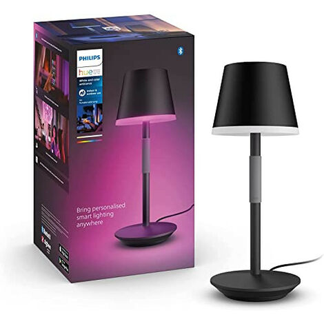 Philips hue Philips Hue White & Color Ambiance Go Tragbare Tischleuchte schwarz 370lm (929003128501)