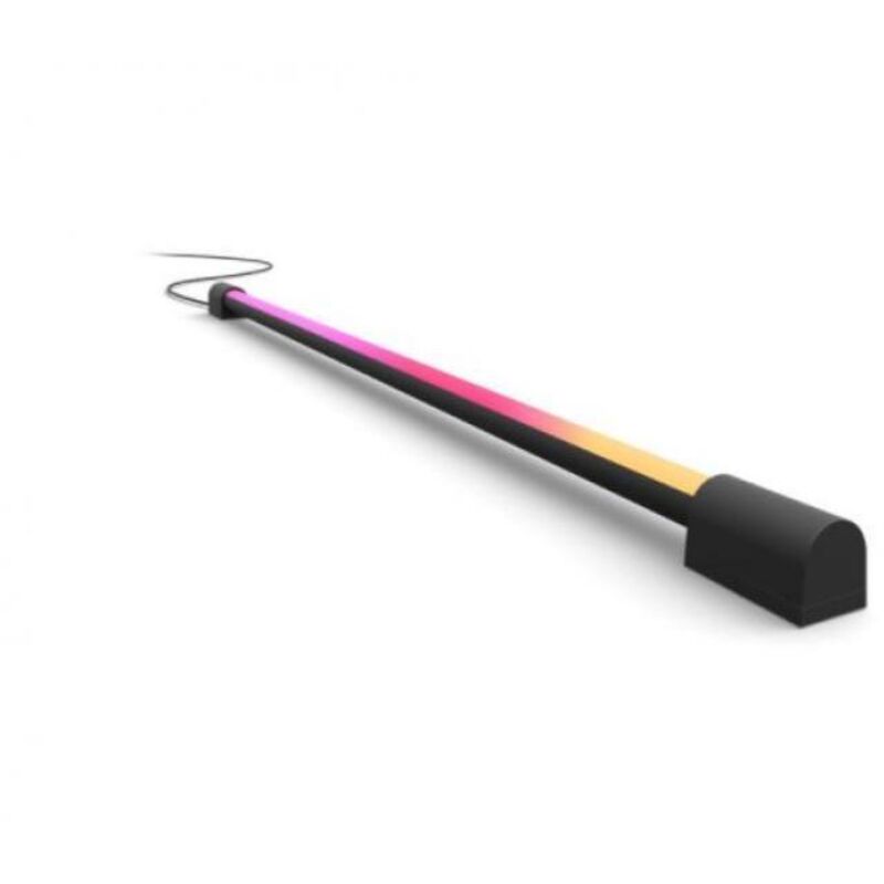Philips Hue Play Gradient Light Tube 75cm, Noir, synchronisation de la lumière avec l'écran (nécessite Hue Sync Box - non fourni), fonctionne avec