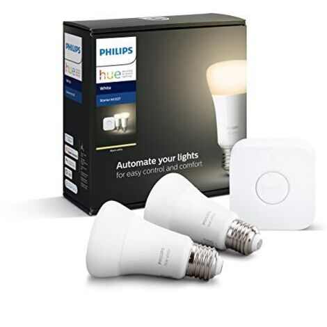 Philips Hue White 8718696785218 soluzione di illuminazione intelligente Kit di illuminazione intelligente Bluetooth/Zigbee Bianco 9 W