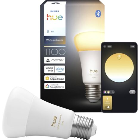 Philips Hue White A60 – Ampoule connectée E27 1100 lm