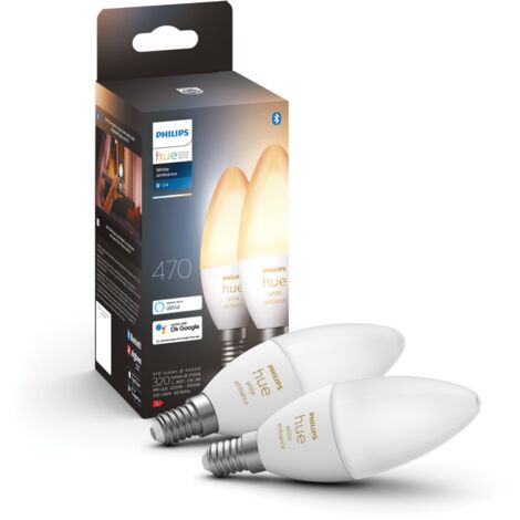 Philips Hue White Ambiance 2 Lampadine Smart E14 25 W