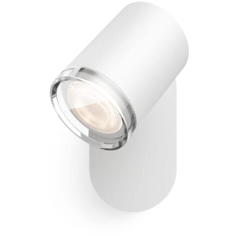 Philips Hue White Ambiance Adore, Faretto da Bagno Smart, Bluetooh, Controllo Vocale 5.5 W, Bianco, Telecomando Dimmer Switch Incluso