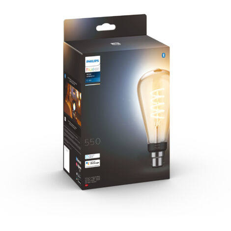 Philips Hue White Ambiance B22 Filament 7W Transparent