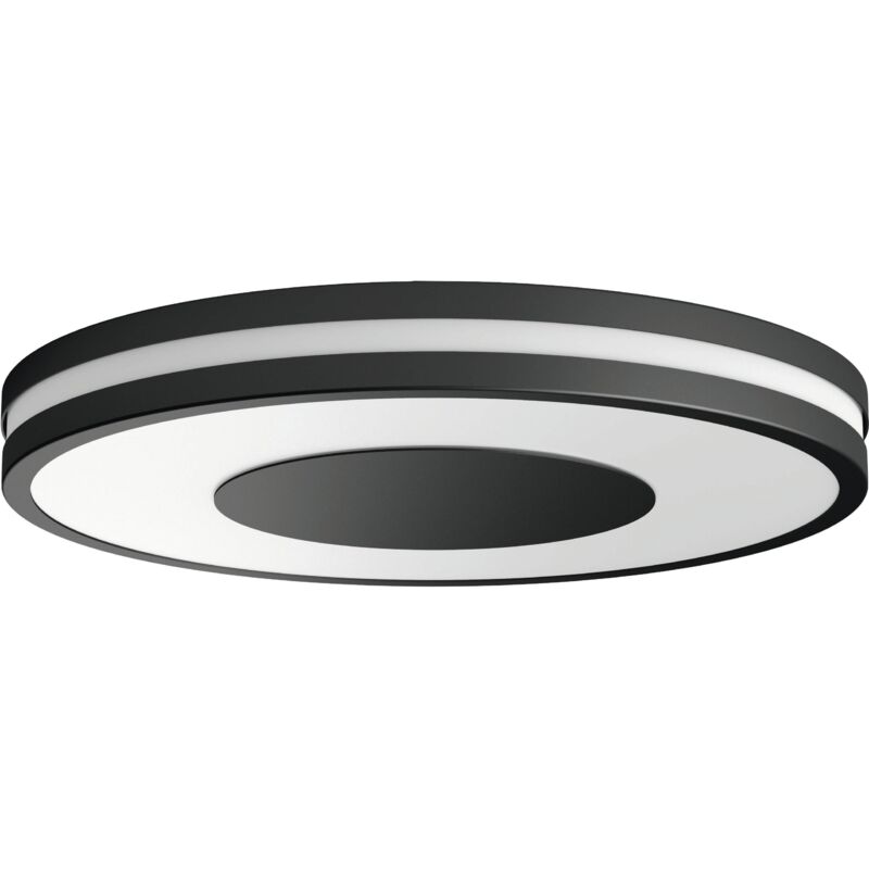 Philips Hue White Ambiance BEING Plafonnier 32W - Noir (Télécommande incluse), Compatible Bluetooth, fonctionne avec Alexa, Google Assistant et Apple