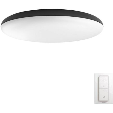 Philips Hue White Ambiance CHER Plafonnier 39W - Noir (Télécommande incluse), compatible Bluetooth, fonctionne avec Alexa, Google Assistant et Apple Homekit