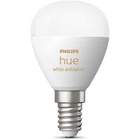 Philips Hue White Ambiance E14 Luster Tropfen Einzelpack 470lm