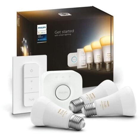 Philips Hue White Ambiance E27 Kit 3 Verbindungslampen Weiß