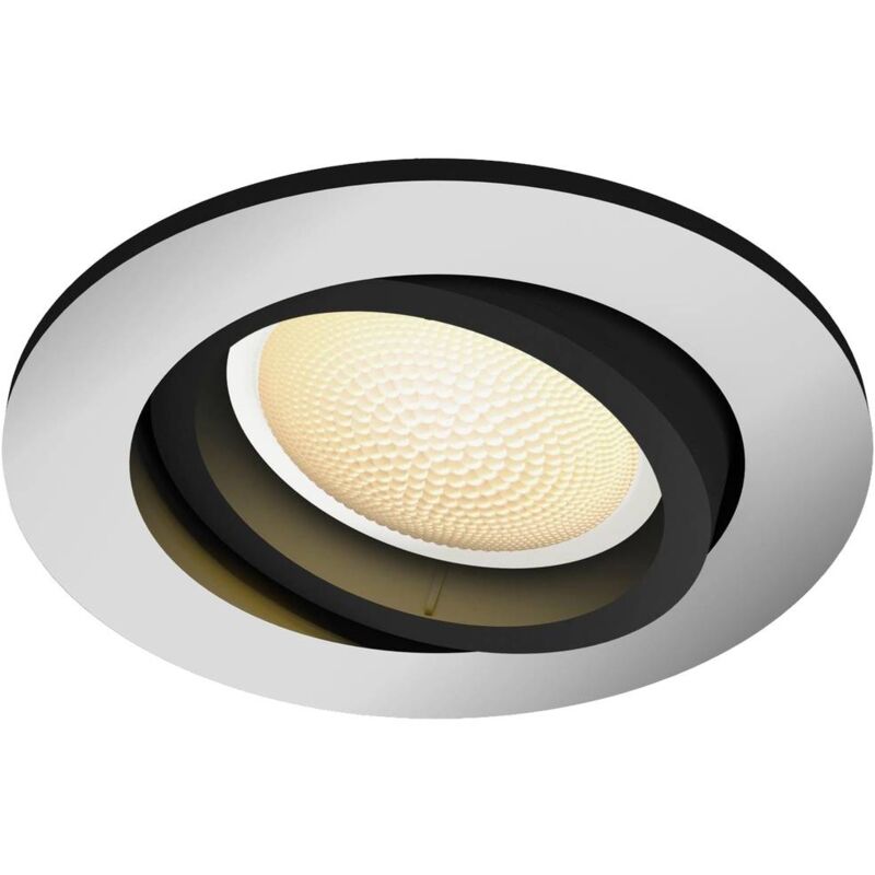 Philips Hue - Philips Lighting Hue Lampe encastrable led 871951433854800 Hue White Amb. Milliskin Einbauspot rund aluminium 350lm Erw