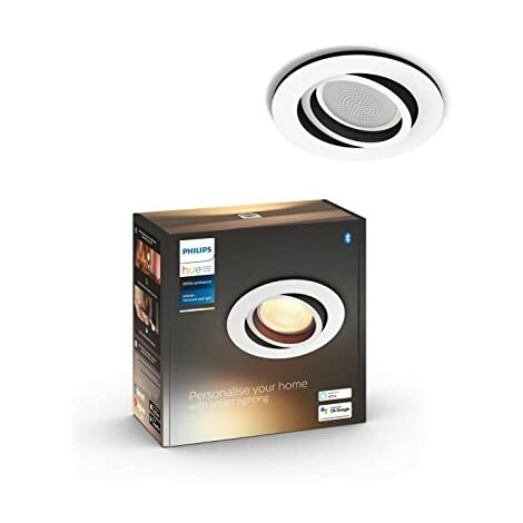 Spot Downlight White Ambiance Milliskin GU10  Hue Coupe Ø 70mm