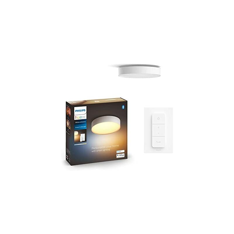 White Ambiance Pafonnier Enrave Small Blanc, compatible Bluetooth, fonctionne avec Alexa, Google Assistant et Apple Homekit - Philips Hue