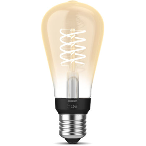 Philips Hue White, ampoule vintage filament E27 compatible Bluetooth, format Edison