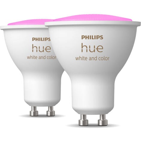 SIGNIFY Due lampadine led philips hue 34008400 929001953112-gu10 4,3w-white and color