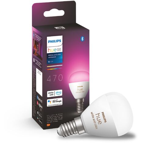 Philips Hue White and Color Ambiance Lampadina Connessa E14