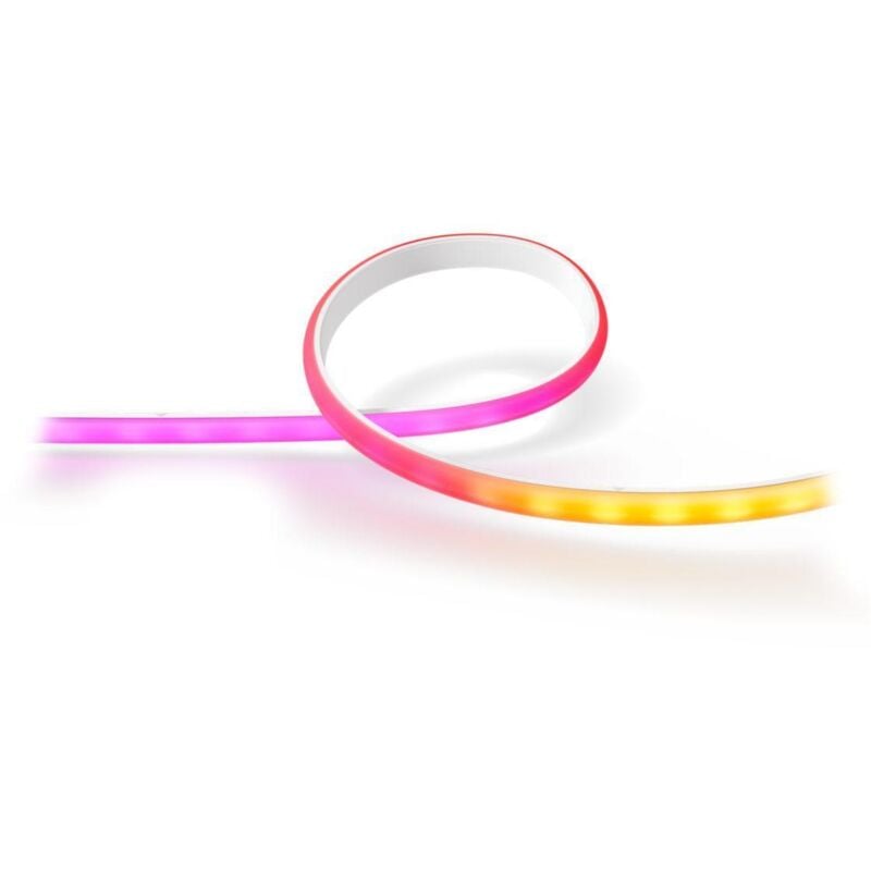 Philips Hue - White and Color Ambiance lightstrip gradient base 2 mètres, synchronisation de la lumière avec l'écran (nécessite Hue Sync Box - non