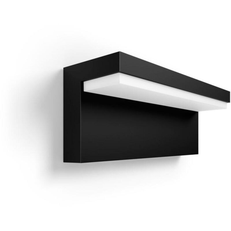 Philips - Hue White & Color ambiance nyro, Applique murale extérieure, Noire, fonctionne avec Alexa, Google Assistant et Apple Homekit