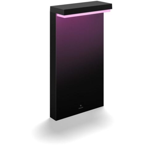 Philips Hue White and Color Ambiance Nyro, Lampada da Terra LED Smart da esterno, Nero