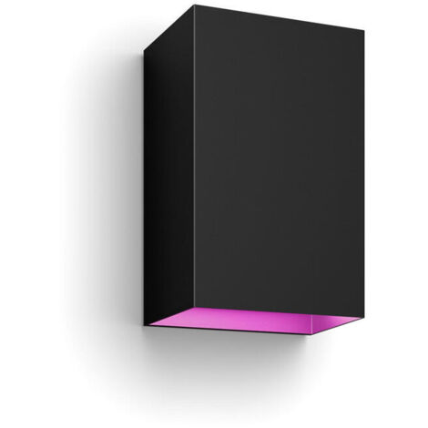 Philips Hue White and Color Ambiance Resonate - Lmpara de pared - LED x 2 - 8 W (equivalente 49 W) - 2000-6500 K - negro