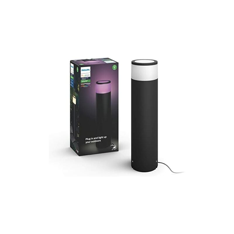 Philips Hue Calla Pedestal o led Exterior Smart Overlay (IP44) (LowVoltage, Extended), Luce bianca e a colori, Alexa e Google Compatibile Home