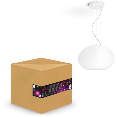 Philips Hue White & Color Ambiance FLOURISH Suspension 31W - Bluetooth - Blanc, fonctionne avec Alexa, Google Assistant et Apple Homekit
