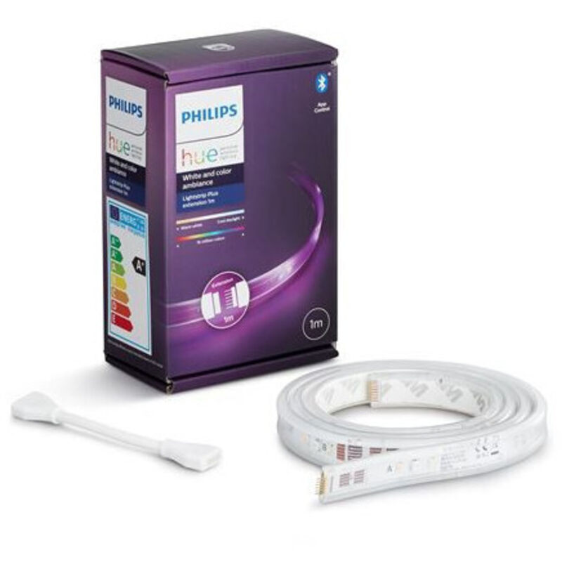 Efectoled - Philips Hue White & Color Ambiance Indoor LightStrips extension 1m, V4, fonctionne avec Alexa, Google Assistant et Apple Homekit